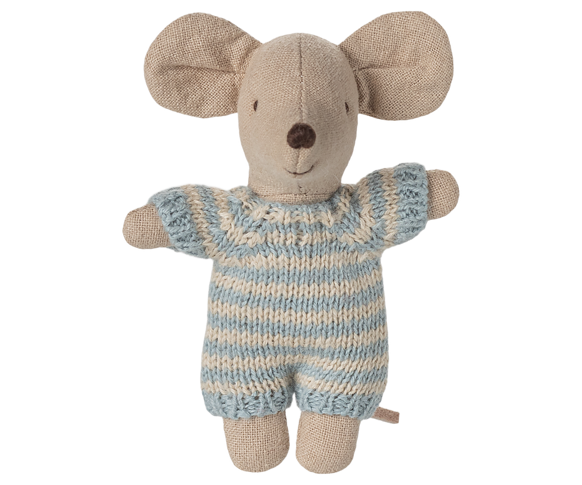 Babymaus in Tragetasche Blau von Maileg