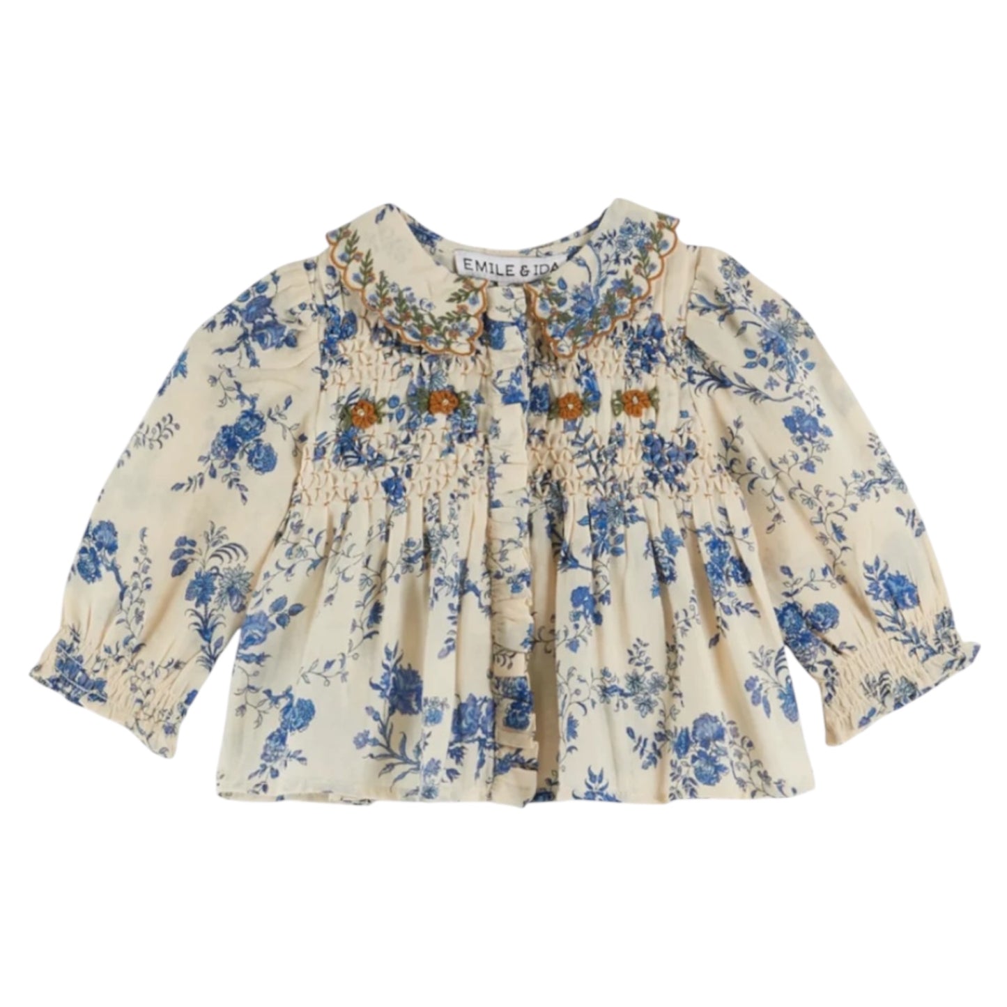 Blouse by Emile et Ida, size 6-24 months, color: orchid blue
