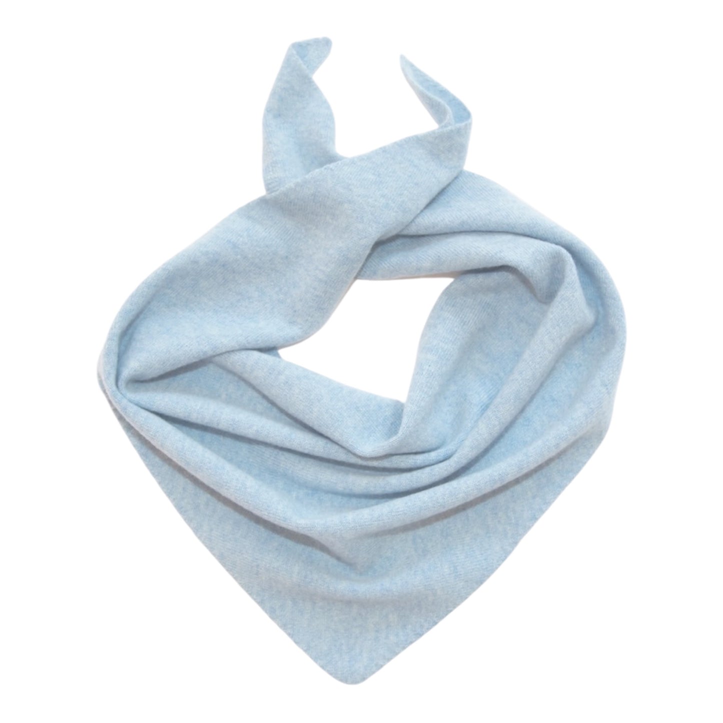 Dreieckstuch „Kim“ von Papa Lobster, Gr. 1 aus 100% Kaschmir, Farbe:  light blue melange