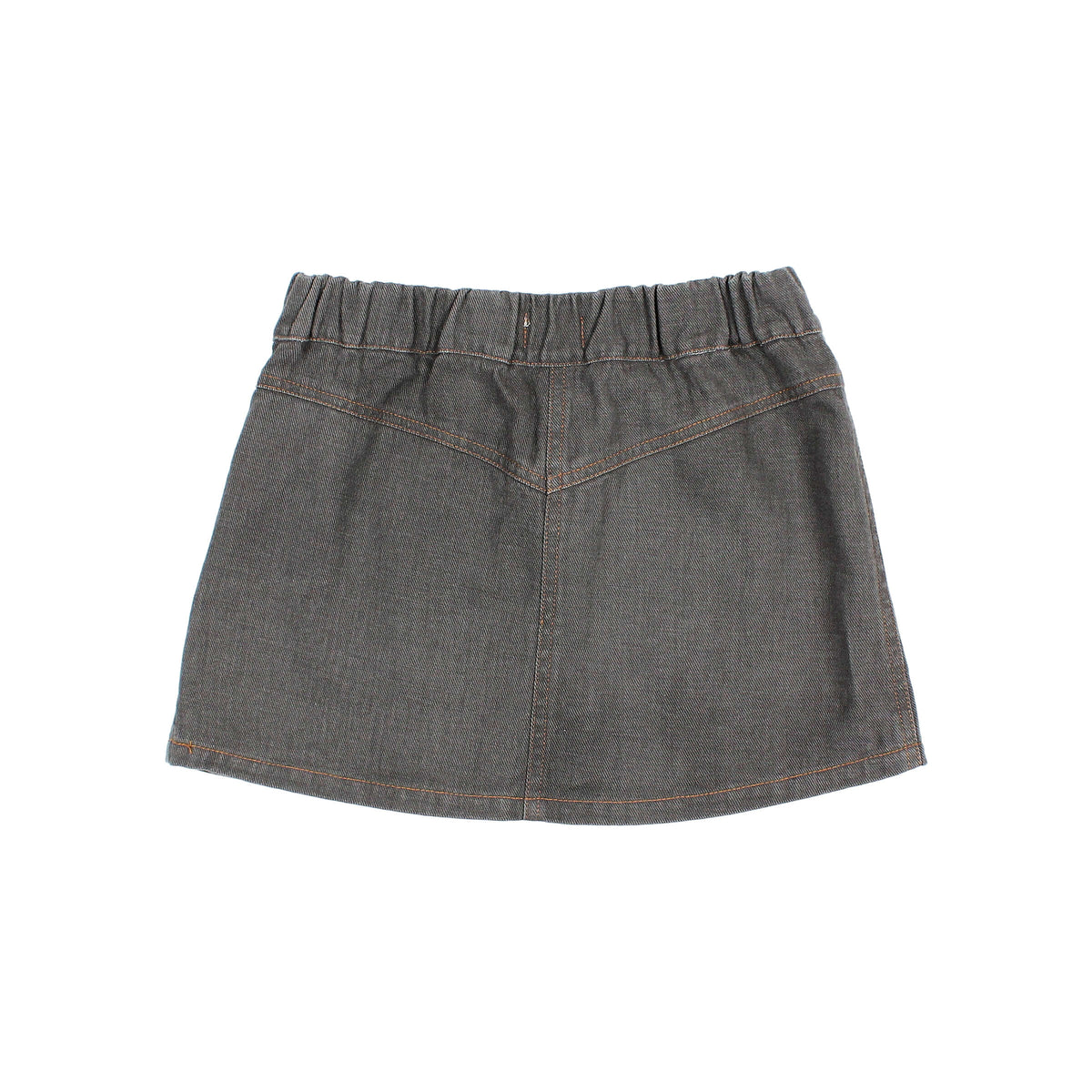 Falda vaquera de Búho, talla 3-12 años, color: gris vaquero
