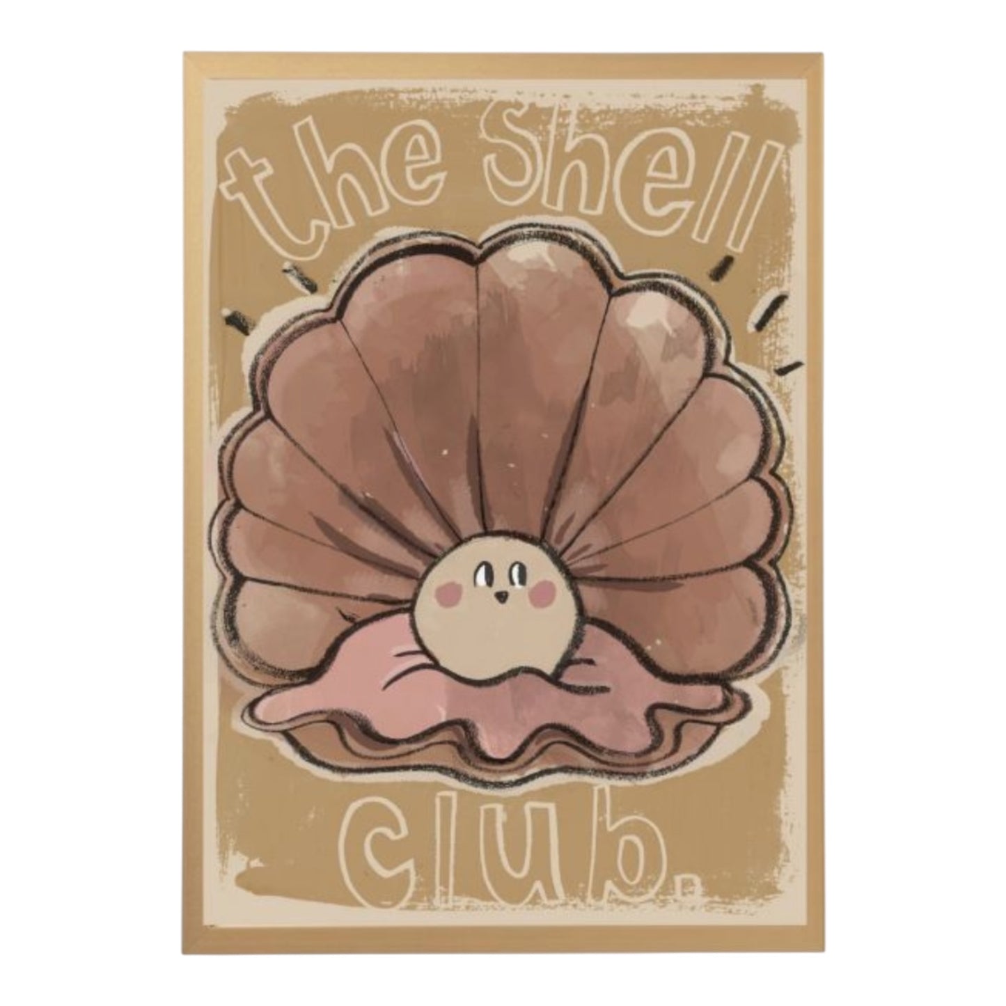 Poster Muschel von Studio Loco