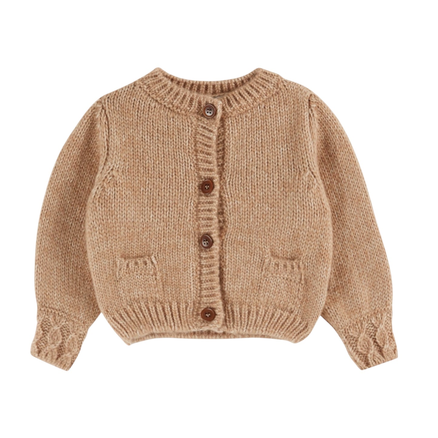 Kuscheliger Cardigan von Emile et Ida, Gr. 6-24 Monate, Farbe: beige