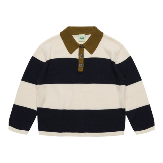 Gestreiftes Polo von Fub, 80-130, Farbe: ecru/dark navy