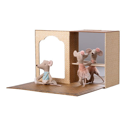 Ballettmäuse im Tanzstudio, Kleine Schwester und kleiner Bruder von Maileg