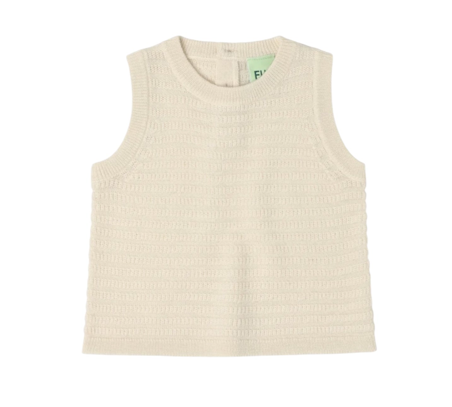 Merino wool vest by Fub, sizes 62-92, color: ecru