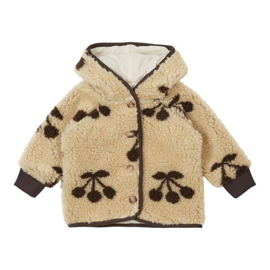 Fleece-Jacke von Emile et Ida mit Kirschen, 2 Jahre