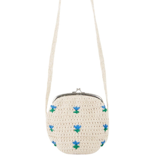 Gehäkelte Tasche mit Blumen von Emile et Ida