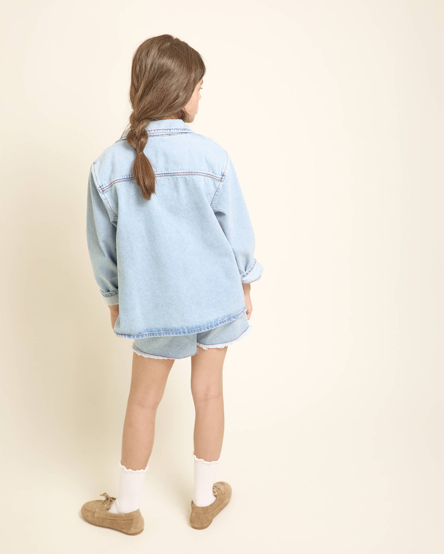 Denim Shorts von Búho, Gr. 3-8 Jahre, Farbe: denim bleach
