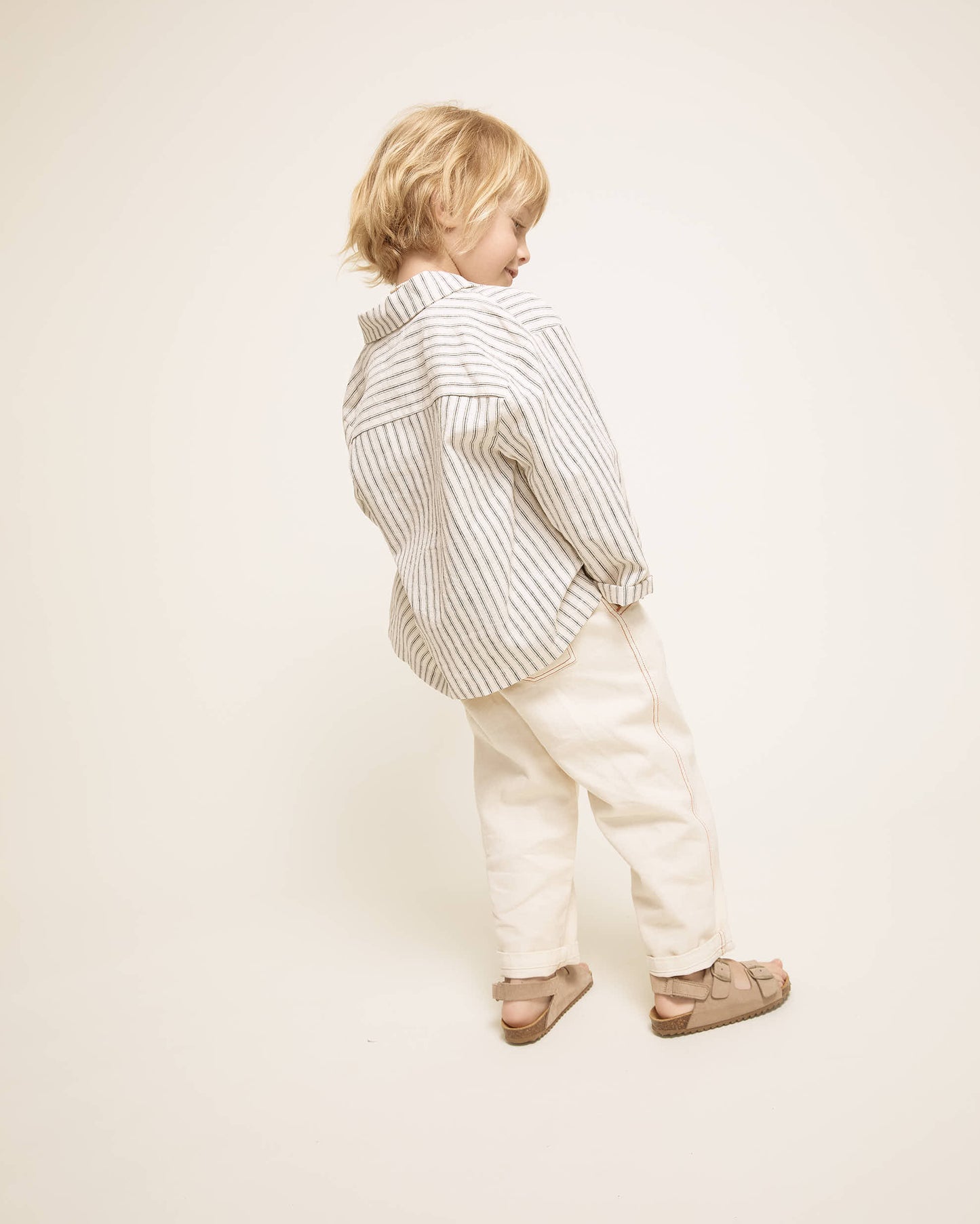Drill Trousers by Búho, sizes 3-8 years, color: sand